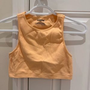 Garage orange Spencer seamless tank top